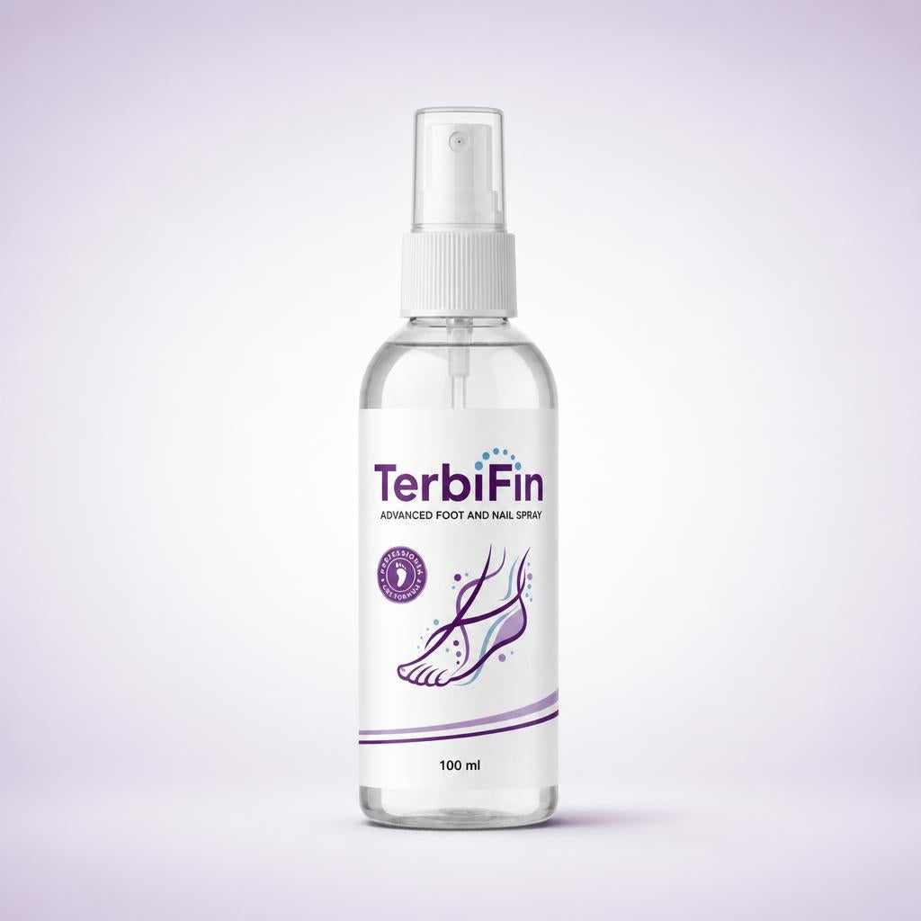 TerbiFin spray antihongos para pies y uñas, vista frontal