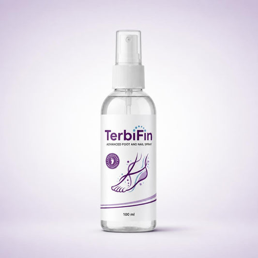 TerbiFin spray antihongos para pies y uñas, vista frontal